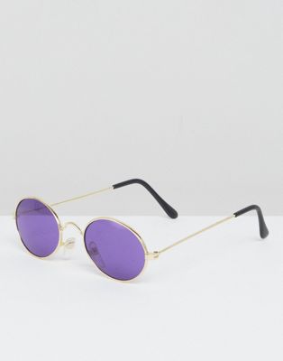 ڡѡSALE6/112ۡڤڡۥ꡼ ơ reclaimed vintage inspired round sunglasses in gold ʪ  Хå ֥ɻ 󥰥饹
