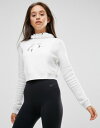 エアー フーディー ナイキ クロップド ロゴ ハイ シャイン パーカー nike air cropped hoodie with high shine logo レディースファッション