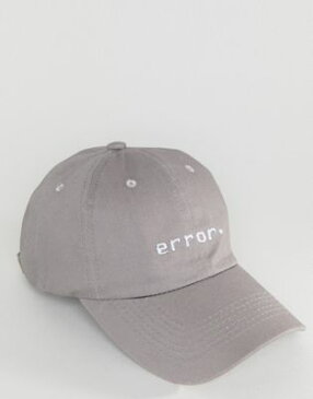 セブンエックス 7X スローガン キャップ 帽子 GRAY灰色 グレイ メンズ 男性用 メンズ帽子 バッグ 【 GREY SLOGAN CAP ERROR 】