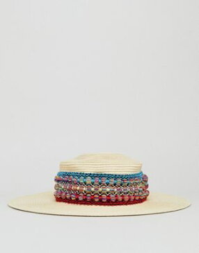 サマー ストロー フロッピー ハット クリーム レディース 女性用 小物 バッグ 【 SUMMER LIQUORISH STRAW FLOPPY HAT CREAM 】