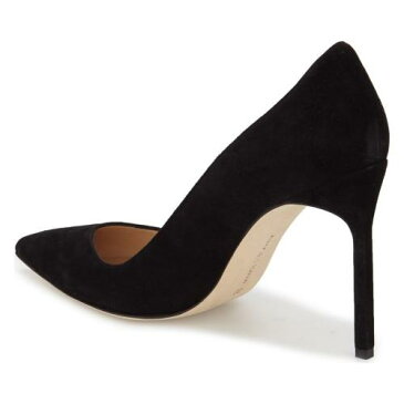 トー ポンプ 黒 ブラック スエード スウェード 'BB' シューズ レディース靴 靴 パンプス 【 PUMP BLACK MANOLO BLAHNIK POINTY TOE SUEDE 】