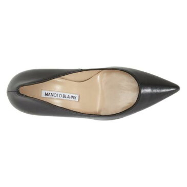ポンプ 黒 ブラック レザー シューズ レディース靴 パンプス 靴 【 PUMP BLACK MANOLO BLAHNIK BB LEATHER 】