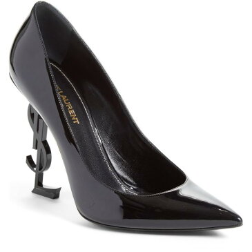 セイント オピウム ポンプ 黒 ブラック パテント シューズ 靴 レディース靴 パンプス 【 PUMP BLACK SAINT LAURENT OPIUM YSL PATENT 】