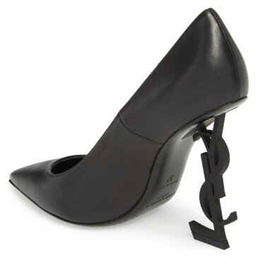 セイント オピウム ポンプ 黒 ブラック シューズ レディース靴 パンプス 靴 【 PUMP BLACK SAINT LAURENT OPIUM YSL LEATHER 】