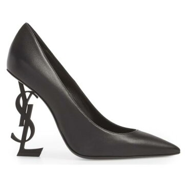 セイント オピウム ポンプ 黒 ブラック シューズ レディース靴 パンプス 靴 【 PUMP BLACK SAINT LAURENT OPIUM YSL LEATHER 】