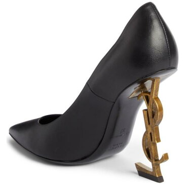 セイント オピウム ポンプ ブラック 黒 ゴールド 金 シューズ 靴 パンプス レディース靴 【 PUMP SAINT LAURENT OPIUM YSL BLACK GOLD 】