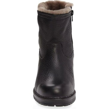 ムートン ブーツ 黒 ブラック モンタナ シューズ 靴 メンズ靴 【 BLACK MEPHISTO LEONARDO GENUINE SHEARLING LINED BOOT MONTANA 】