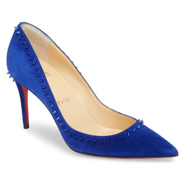 ポンプ 黒 ブラック スエード スウェード シューズ レディース靴 パンプス 靴 【 PUMP BLACK CHRISTIAN LOUBOUTIN ANJALINA SUEDE 】