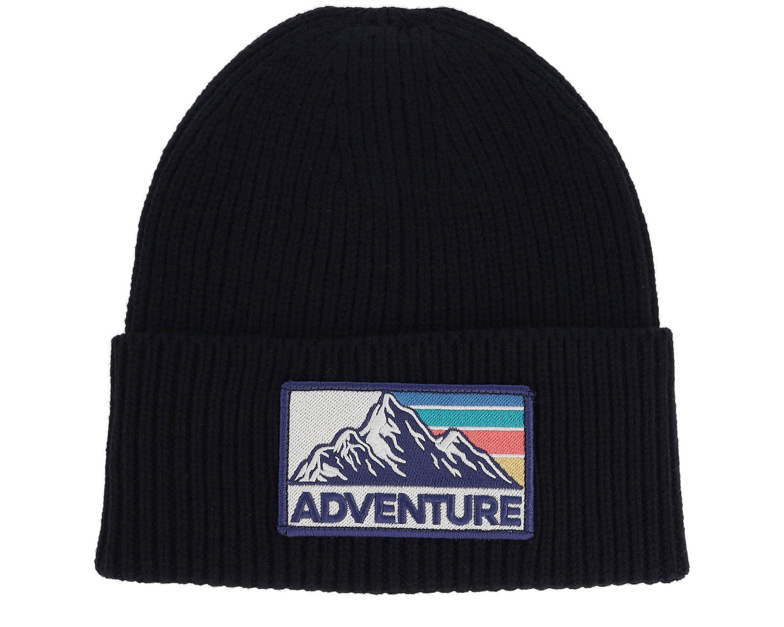 Wild Spirit 【 Mountain Adventure Patch Oversized Beanie 】 ビーニー 帽子 Black 黒色 ブラック