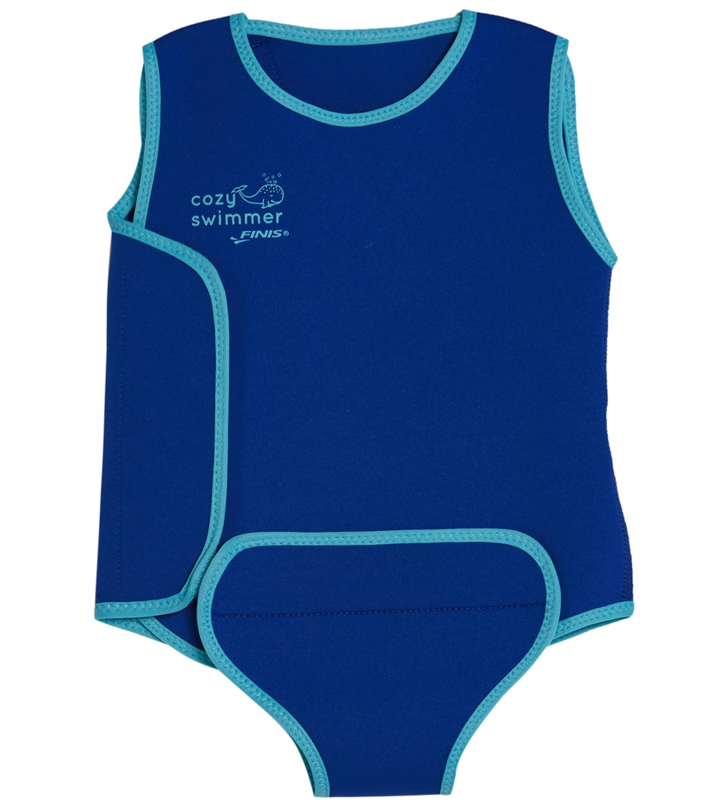 FINIS 【 Cozy Swimmer ベビー 男の子 水着 ウェットスーツ スイムベスト 保温 】 Blue 青色 ブルー