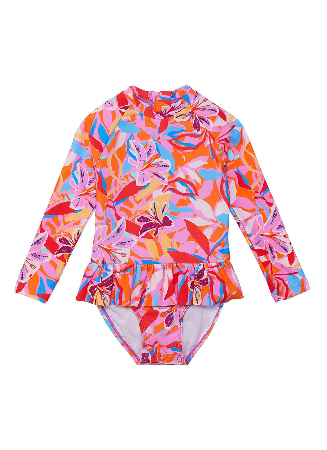 ブランド名Snapper Rock性別Baby商品名Snapper Rock Blooming Sunset キッズ 長袖 スカート付き UVカット ワンピース水着 女の子カラーMulti■ Snapper Rock Girls' Blooming Sunset 長袖スカート付きワンピース水着 【お子様の笑顔と安全を守る、ニュージーランド発のプレミアムスイムウェア】 この度は数あるECサイトの中から、当店の商品にご興味をお持ちいただき誠にありがとうございます。ニュージーランド発のキッズスイムウェアブランド「Snapper Rock」が贈る『Girls' Blooming Sunset Long Sleeve Skirted One Piece Swimsuit』をご紹介いたします。 ベビー、トドラー、リトルキッドのお子様に最適なこの水着は、可愛らしさと機能性を兼ね備え、太陽の下での水遊びを心ゆくまで楽しむためにデザインされました。鮮やかな「Blooming Sunset」の色彩が、お子様の夏の思い出を一層美しく彩ります。 ■ 商品説明・スペック【Snapper Rockが追求する最高の品質と快適性】 「Blooming Sunset 長袖スカート付きワンピース水着」は、お子様の繊細な肌を考慮し、細部にまでこだわり抜いて作られています。 ※画像はイメージです