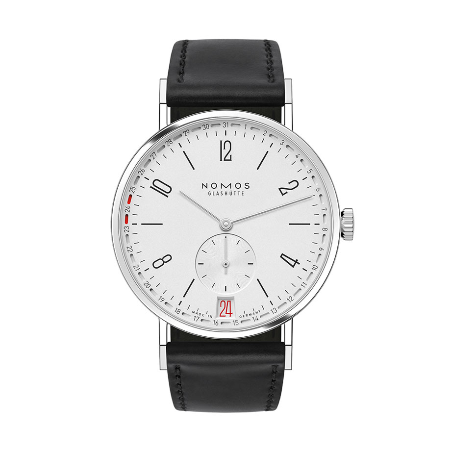 ノモスグラスヒュッテ NOMOS Glashütte Tangente 2 Date iF デザイン アワード 受賞 タンジェント2 デイト iFデザインアワード　37mm シースルーバック 自動巻　ドイツ製　機械式腕時計 日付表示 NM135 135 雑誌掲載
