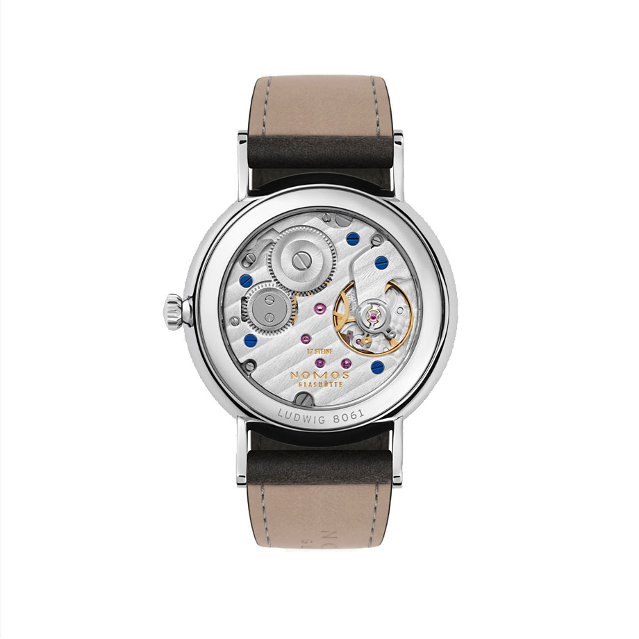ノモスグラスヒュッテ NOMOS Glashütte Ludwig 33 noir　ラドウィッグ 33 ノワール 33mm 3針　シースルーバック 自動巻　ドイツ製　機械式腕時計　227