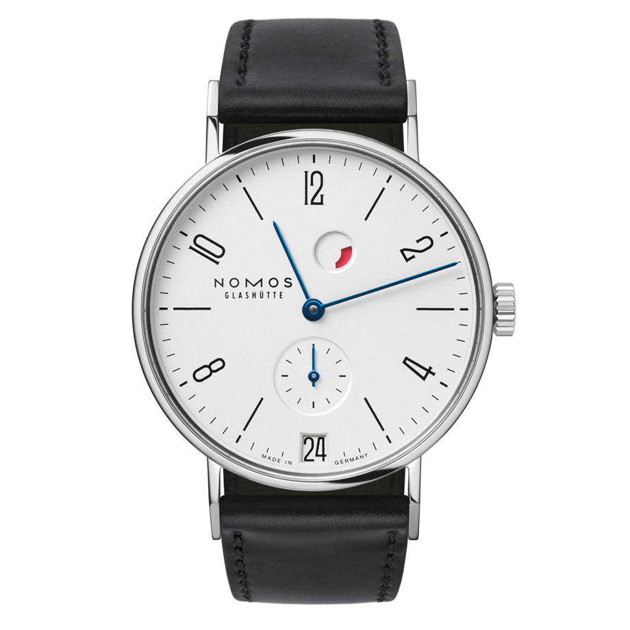 ノモスグラスヒュッテ　タンジェント35 ホワイトシルバー　Tangente POWER RESERVE DATE　TN1D1W2RD　NOMOS Glashütte　Tangente35　Silver　35mm　自動巻　ドイツ製　機械式腕時計　131