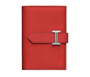 Hermes エルメス 財布 レディース ベアンミニ BEARN mini 財布 rouge de coeur 並行輸入