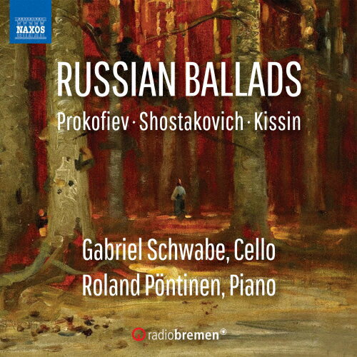 品　番：NYCX-10293発売日：2022年09月09日発売出荷目安：1〜2週間□「返品種別」について詳しくはこちら□品　番：NYCX-10293発売日：2022年09月09日発売出荷目安：1〜2週間□「返品種別」について詳しくはこちら□CDアルバム室内楽曲発売元：NAXOS※インディーズ商品の為、お届けまでにお時間がかかる場合がございます。予めご了承下さい。世界中から熱い注目を浴びるチェリスト、ガブリエル・シュヴァーベが奏でる20世紀ロシアの旋律20世紀のロシアからは、ムスティスラフ・ロストロポーヴィチをはじめとした著名なチェリストが数多く登場するとともに、そうした優れた演奏家に刺激された作曲家たちが多彩な作品群を生みだしました。このアルバムでは、その中から代表的な5つの作品を聴くことができます。冒頭の「バラード」はプロコフィエフが作曲を始めたばかりの頃に書いたもので、若き作曲家の意欲を感じさせる作品です。即興演奏を思わせる自然な流れのピアノ伴奏にのってチェロが情熱的な旋律を歌い上げながら曲は少しずつ高潮し、突然気まぐれな旋律が現れてチェロとピアノの激しい対話となり、最後はそっと閉じられます。ショスタコーヴィチのチェロ・ソナタは、ボリショイ劇場の首席チェリストだったヴィクトル・ルヴォヴィチ・クバツキーの勧めによって書かれ、1934年12月25日にクバツキーのチェロ、作曲者自身のピアノで初演されました。基本的に古典的な楽章構成に拠って書かれており、チェロの表現力を存分に引き出したショスタコーヴィチ初期の名作の一つです。現代最高のピアニストの一人、エフゲニー・キーシンは10年ほど前から作曲活動も本格的に開始。このチェロ・ソナタは2016年に完成し、ゴーティエ・カピュソンとユジャ・ワンが初演しました。2021年11月には佐藤晴真と阪田知樹によって日本初演が行われています。単一楽章による10分ほどの作品で、哀愁を感じさせるチェロの旋律が印象的です。プロコフィエフのチェロ・ソナタは1947年から49年の作品。作曲中に公にされたジダーノフ批判を意識したのか、耳なじみの良い旋律を駆使したシンプルな表現に終始しており、現代でも演奏頻度の高い作品の一つです。初演は1949年、ロストロポーヴィチのチェロ、スヴャトスラフ・リヒテルのピアノで行われました。これらの作品をスウェーデン出身のピアニスト、ペンティネンとともに現代の名手、ガブリエル・シュヴァーベがしなやかに演奏しています。※国内仕様盤には増田良介氏の日本語解説が付属します。ナクソス・ジャパン【演奏】ガブリエル・シュヴァーベ(チェロ)ローランド・ペンティネン(ピアノ)【録音】2021年4月14-16日Sendesaal Bremen(ドイツ)収録情報1. セルゲイ・プロコフィエフ(1891-1953): バラード ハ短調 Op. 15(1912)ドミートリー・ショスタコーヴィチ(1906-1975): チェロ・ソナタ ニ短調 Op. 40(1934)2. I. Allegro non troppo3. II. Allegro4. III. Largo5. IV. Allegro6. エフゲニー・キーシン(1971-): チェロ・ソナタ Op. 2(2016)プロコフィエフ: チェロ・ソナタ ハ長調 Op. 119(1949)7. I. Andante grave8. II. Moderato9. III. Allegro, ma non troppo10. プロコフィエフ: アダージョ Op. 97bis - バレエ組曲『シンデレラ』 Op. 87より