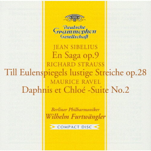 [枚数限定][限定盤]シベリウス:交響詩《エン・サガ》/ラヴェル:《ダフニスとクロエ》第2組曲 他/ヴィルヘルム・フルトヴェングラー[HQCD]【返品種別A】