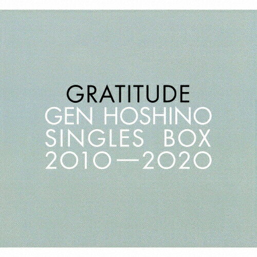 【送料無料】[枚数限定][限定盤]Gen Hoshino Singles Box “GRATITUDE