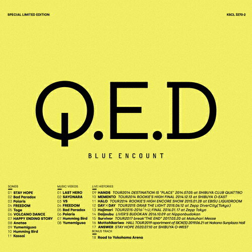 【送料無料】[枚数限定][限定盤]Q.E.D(完全生産限定盤)/BLUE ENCOUNT[CD+DVD]【返品種別A】