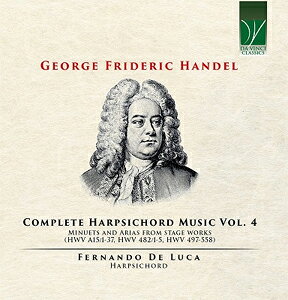 品　番：C-01155発売日：2026年04月30日発売出荷目安：約2週間（品切時1〜2ヵ月)□「返品種別」について詳しくはこちら□品　番：C-01155発売日：2026年04月30日発売出荷目安：約2週間（品切時1〜2ヵ月)□「返品種別」について詳しくはこちら□CDアルバム器楽曲発売元：輸入盤◆国内入荷予定が遅れる場合もございます◆※海外メーカー都合により、商品内容が急遽変更となる場合がございます。※発売日は現地の発売日です。※日本語ブックレット等は付属しておりません。※輸入盤のため、ケースやジャケットに若干の傷や汚れがある場合がございます。予めご了承下さい。ヘンデルのスペシャリストが進行する「ハープシコード作品全集」の第4巻！1961年ローマ生まれのハープシコード奏者で、ヘンデル演奏の第一人者として知られるフェルナンド・デ・ルカが進行する全11巻（CD20枚）に及ぶ大規模プロジェクト、ヘンデルの「ハープシコード作品全集」の第4巻。今作は当時最も人気のあった舞曲の一つであったメヌエット集を中心に、家庭音楽文化の象徴ともいえる、オペラをはじめとした舞台作品に基づく小品などを収録しています。【演奏】フェルナンド・デ・ルカ（ハープシコード）【録音】2022年10月−12月（イタリア）収録情報ヘンデル：メヌエット集 HWV Anh.15アリア集 HWV 482メヌエット集 HWV 497−498, 500−501,504−507, 509, 511, 513−549, 551−556, 558