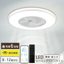 送料無料 シーリングファンライト LED 調光調色 直径50CM 最大3900LM 調光調色 風量 6階段調整 薄型 静音 軽量 DCモーター ライト 天井照明...