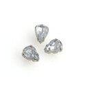 爪付き しずく形アクリル6x4mm Crystal<5個入り>