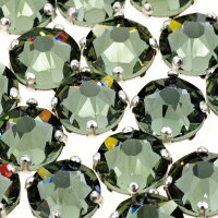 爪付き円形クリスタル7mmBlackDiamond＜5個入り＞のポイント対象リンク