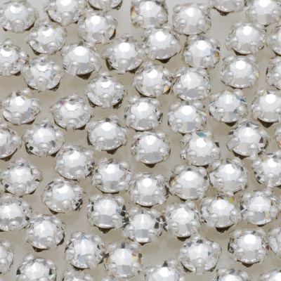 爪付き 円形クリスタル 3mm Crystal ＜10個入り＞