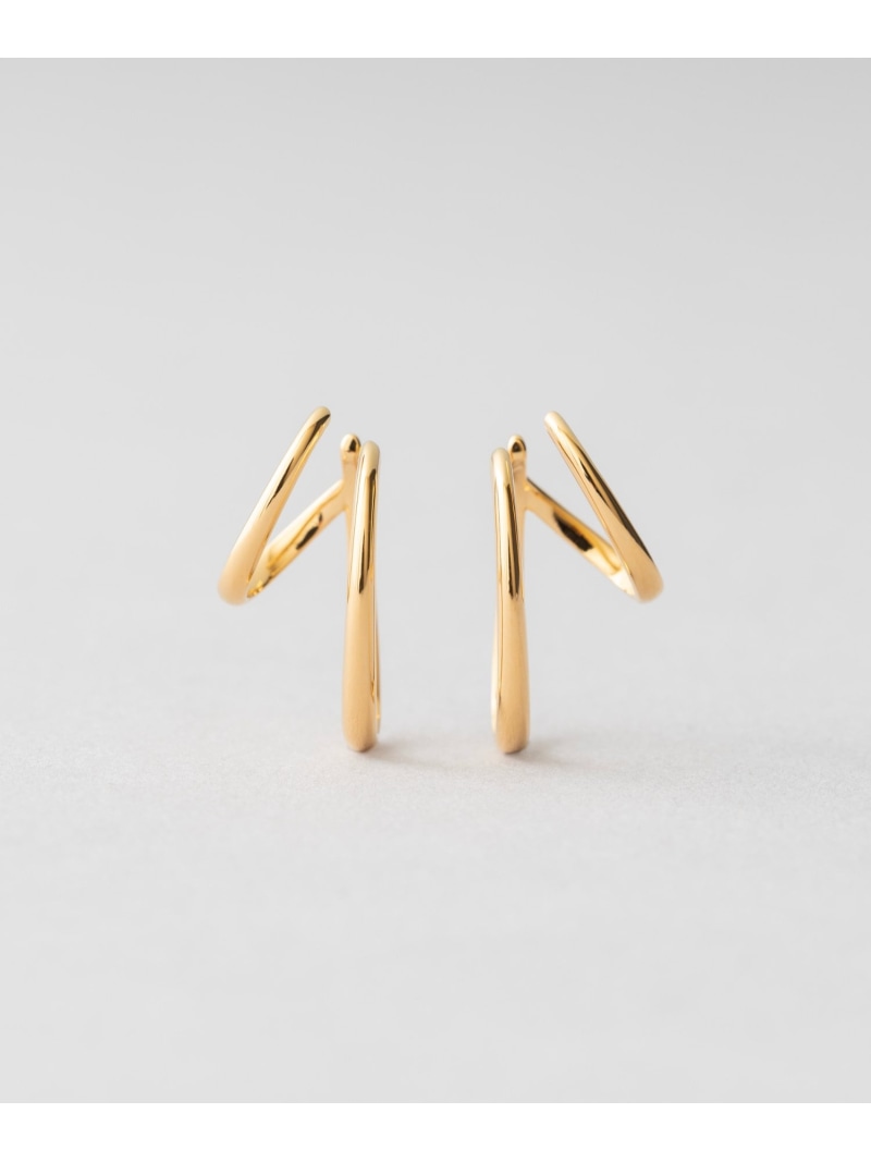 ダブルイヤリング オーバル Jouete ジュエッテ アクセサリー・腕時計 イヤリング・イヤーカフ イエロー【送料無料】[Rakuten Fashion]