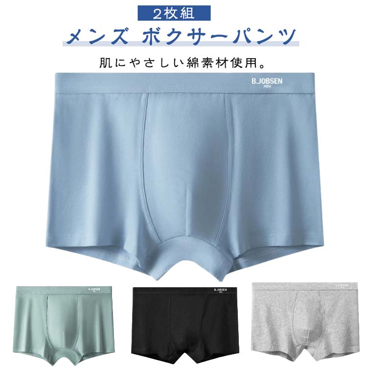 ショーツ 通気性 ボクサーパンツ ストレッチ 抗菌加工 ボクサーパンツ ボクサーブリーフ メンズ 無地 シンプル 2枚組 メンズ下着 パンツ インナー 吸汗 速乾 大きいサイズ 肌に優しい 男性用