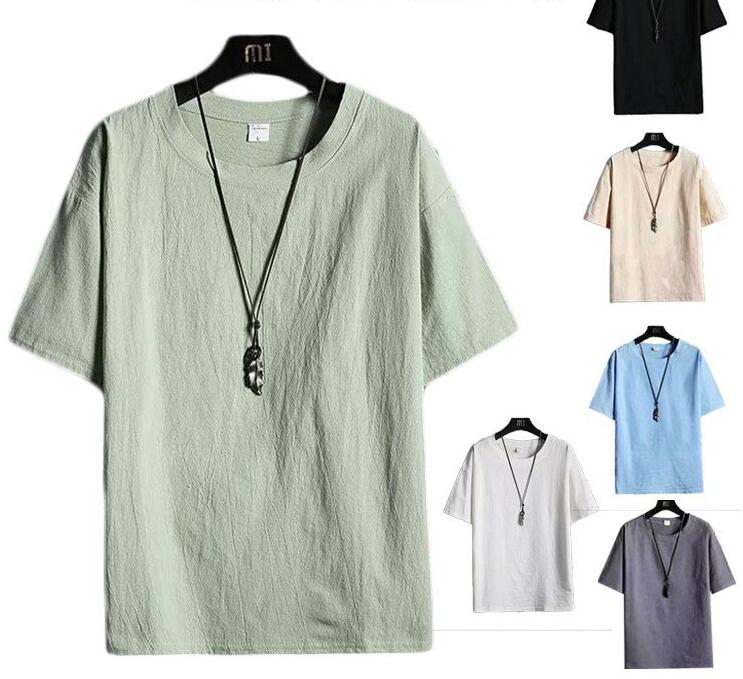 樂天商城 - 夏 半袖 ナチュラル カットソー トップス tシャツ ティーシャツ 体型カバー 無地 大きいサイズ シンプル ゆったり メンズ カジュアル 夏服 送料無料 スポーツ ルームウェア