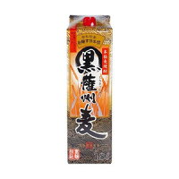 送料無料まとめ買いでお得黒薩州麦25度1.8Lパック1800ml×12本