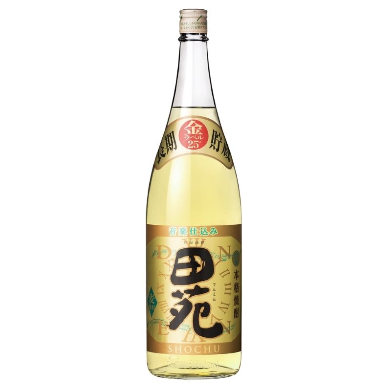 田苑 麦焼酎 麦焼酎 田苑酒造 田苑 金ラベル 25度 瓶 1800ml 1.8L 長期貯蔵 むぎ焼酎