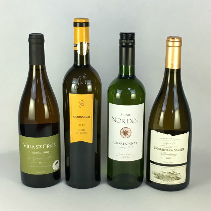 ワインセット 白ワイン 送料無料 全て シャルドネ ワイン ペイ・ドック 白ワイン 飲み比べ 4本セット