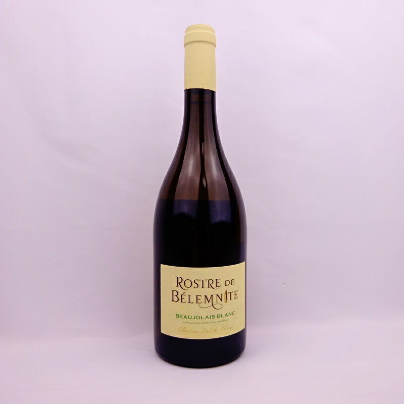 ロストゥル ド ベレムニット ボージョレ ブラン 2013 Rostre de Belemnite Beaujolais Blanc レモン、バニラ、黄色や白い花の香り。グレープ・フルーツの味わい。 酸味と果実味のバランスが良い。少し苦みのある余韻。 ヴィンテージ：2013 地域　　　　　フランス/ブルゴーニュ/ボージョレ 葡萄　　　　　シャルドネ100% アルコール　　12.5% 味わい　　　　白/辛口 容量　　　　　750ml