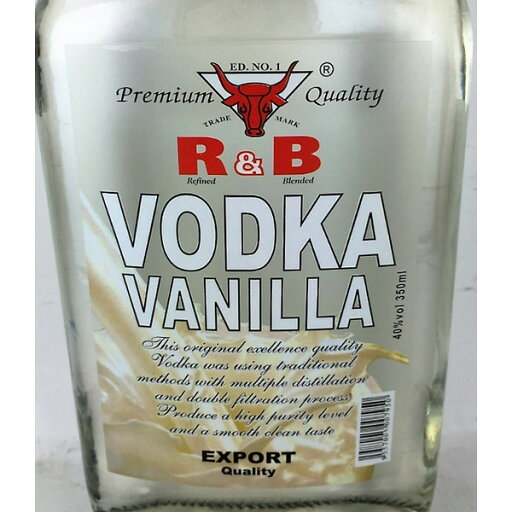 R&B バニラ・ウォッカ 40度  350ml