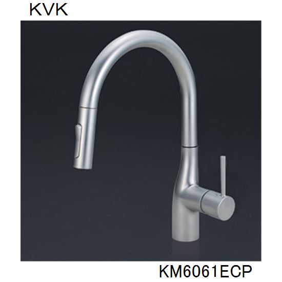 Rakuten - KVK キッチン用 KM6061ECP シングルシャワー付混合栓