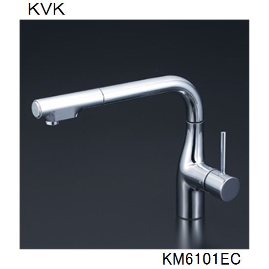 Rakuten - KVK キッチン用 KM6101EC シングルシャワー付混合栓
