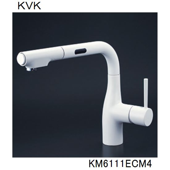 Rakuten - KVK キッチン用 KM6111ECM4 シングルシャワー付混合栓（センサー）