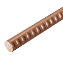 手すり 手すり棒 マツ六 35グロス丸棒 ディンプル付 φ35mm×4000mm BB-GD14 Dオーク 手摺 金物 部品 交換 diy 部材 階段 介護 リ...