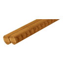 手すり 手すり棒 マツ六 お得 2本セット 32アッシュ丸棒 ディンプル付 φ32mm×4000mm BE-114 Mブラウン 手摺 金物 部品 交換 diy ...