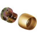 手すり 金物 マツ六 32mm Nエンドソケット BE-40G ゴールド 部品 手摺 tesuri 玄関 階段 トイレ diy 介護