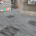 シンコール ホームタイルカーペット カシー サイズ:50cm×50cm 入数:1枚 全2色 タイルマット ラグ 絨毯 フロアタイル 床 足音 賃貸 騒音 苦情 子供部屋 こども リビング カーペット おしゃれ 50cm角 正方形(3)