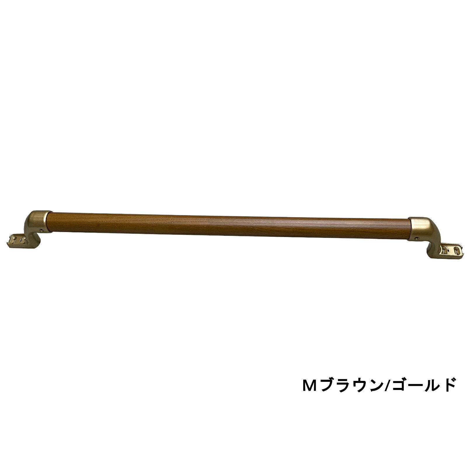 手すり枠ディンプル付滑りにくいΦ32mmtimes;600mm信頼の日本製玄関階段室内屋内木製木製手すりI型Iam600DB48G