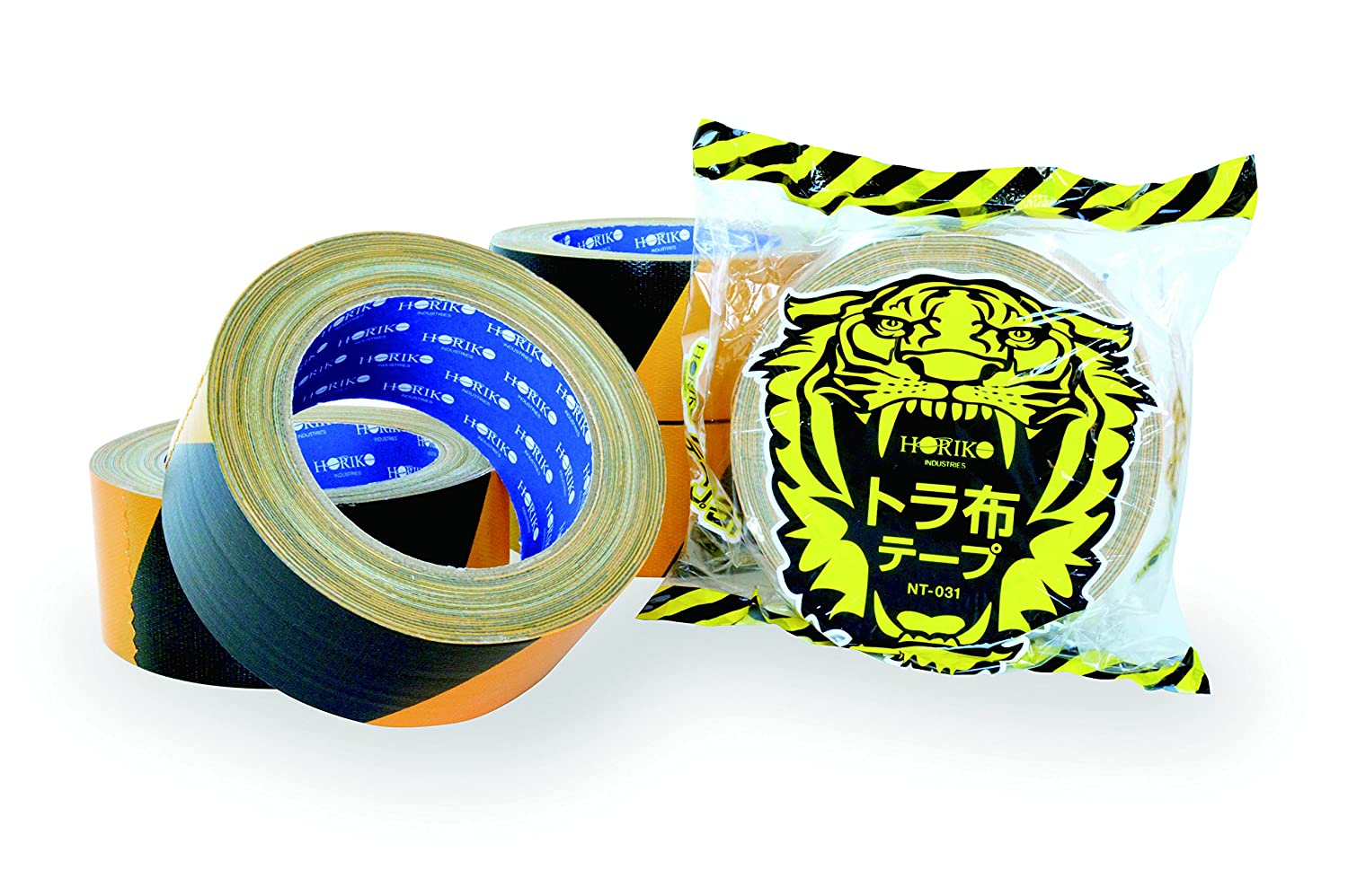 ホリコー トラ布テープ 品番:NT-031 注意喚起 黄 黒 危険 手切れ DIY リフォーム 進入禁止