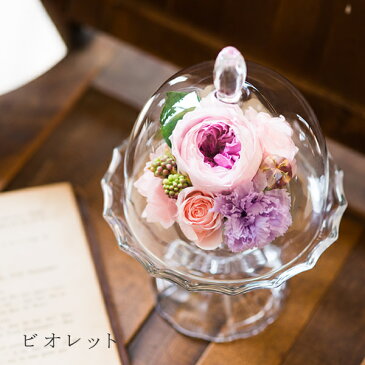 プリザーブドフラワー ガラスドーム 結婚記念日 プレゼント 両親 妻 敬老の日 プレゼント ギフト 退職祝い 誕生日プレゼント おしゃれ 花 女友達 母親 女性 義母 新築祝い 還暦祝い 古希 お祝い ブリザードフラワー 電報 結婚式 祝電 送料無料 お返し 贈り物