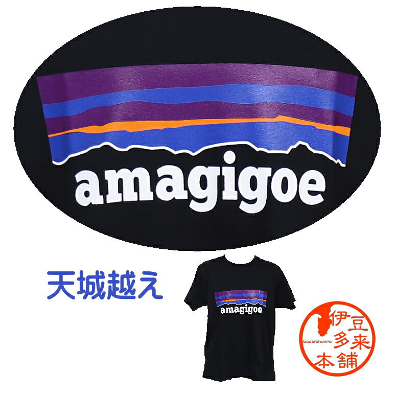 【おもしろTシャツ】【ゆうパケット可】★amagigoe　Tシャツ　S　M　L　XL【ネコポス】【ヤマト運輸宅急便】伊豆多来本舗　浄蓮の滝天城越え～石川さゆり　おもしろ　シュール　伊豆天城限定のサムネイル