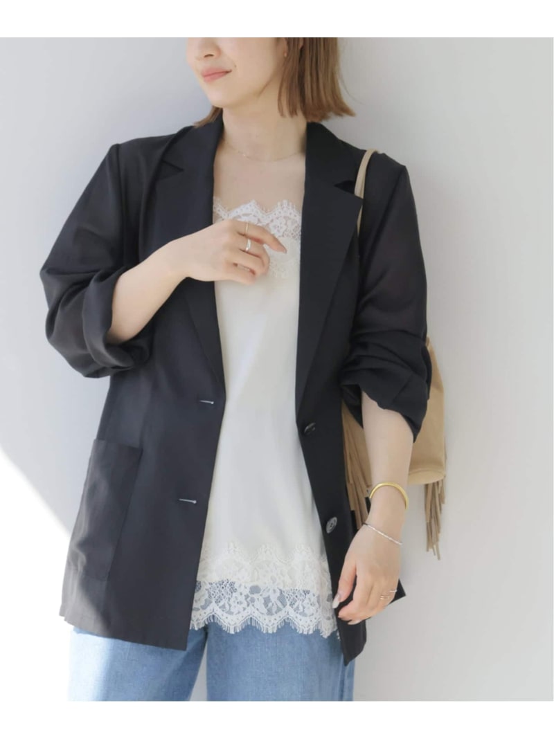 Rakuten - 《追加2》シングルシアージャケット JOURNAL STANDARD relume ジャーナル スタンダード レリューム ジャケット・アウター テーラードジャケット・ブレザー ブラック ベージュ【送料無料】[Rakuten Fashion]