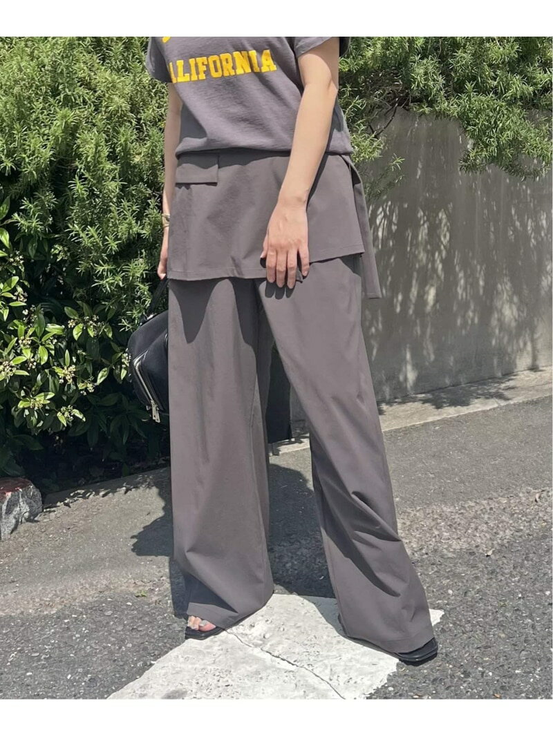 【SALE／30%OFF】【&FUNCTION】【接触冷感/撥水】ナイロンストレッチレイヤードパンツ JOURNAL STANDARD ジャーナル スタンダード パンツ その他のパンツ ワインレッド グレー【RBA_E】【送料無料】[Rakuten Fashion]のサムネイル