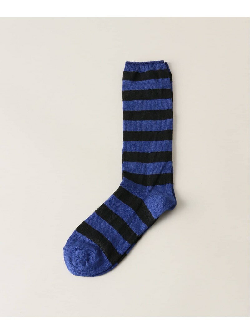 LINEN BORDER SOCKS journal standard luxe W[iX^_[h bNX CEbOEFA C lCr[ O[ u[[Rakuten Fashion]